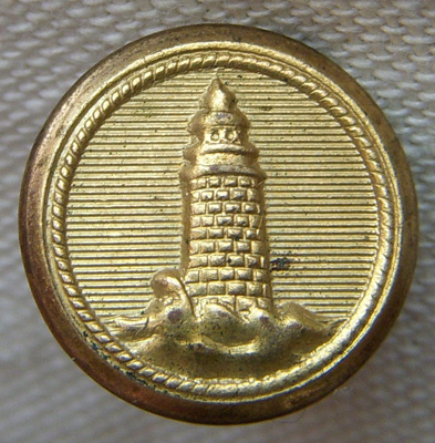 Nice 1880s US Light House Service (USLHS) Hat Button by Horstmann in Excellent Condition