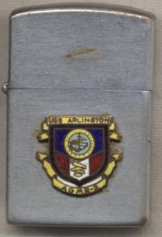 1950s USS Arlington AGMR-2 Presentation Lighter