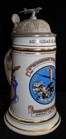 Cold War USAF 10th Recon. Tech. Sq. Lithophane German Stein from Spangdahlem Air Base