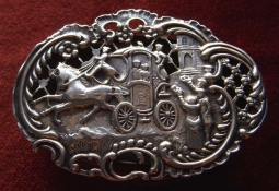 Beautiful 1907 Date Marked London Silver Linen Drawer or Potpourri Box
