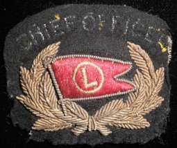 1920s-1930s Luckenbach Steamship Co. Chief Officer Hat Badge