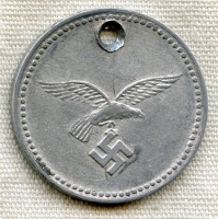 WWII Luftwaffe Air Supply Depot Luftzeugamt Erding Tool Check in Aluminum<p>NO LONGER AVAILA
