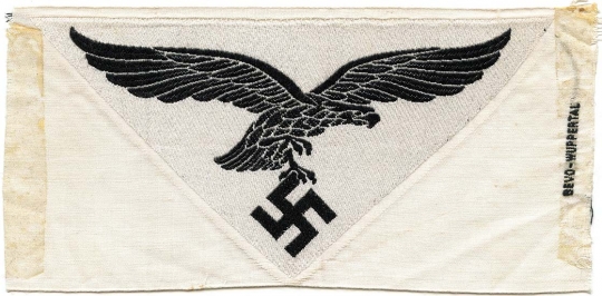 Nice 1930's-WWII Luftwaffe Sports Shirt Eagle in Bevo Weave