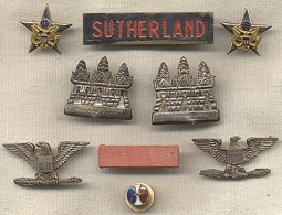 Authentic MAAG Cambodia Insignia Lot (Col. Edwin Van V. Sutherland)