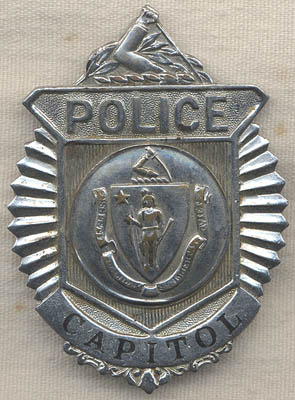 Rare 1930s Massachusetts Capitol Police Badge