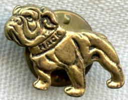 Cool Vintage 1970s Mack Truck Bulldog Tie Pin in Brass