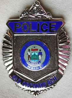 Minty 1990's-00's Old Orchard Beach, Maine Police Badge by Blackinton