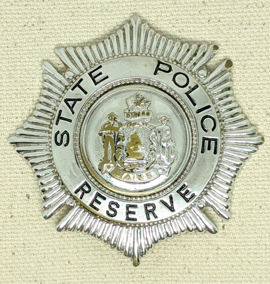 Scarce 1950's - 60's Maine State Police Reserve Badge