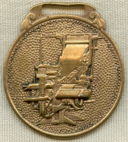 Nice, Ca. 1900's - 10's Adv. Watch Fob for Mergenthaler Linotype Co.