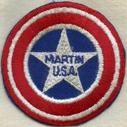Scarce WWII Glenn L. Martin Aircraft Co. Factory Patch