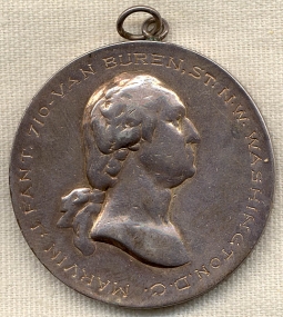 1870s-1880s Solid Silver Masonic Medal from Pentalpha Lodge #23 (Washington, D.C.)