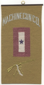WWI "Son in Service" Banner for a Machine Gun Company