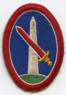 WWII Patch for US Army Military District of Washington