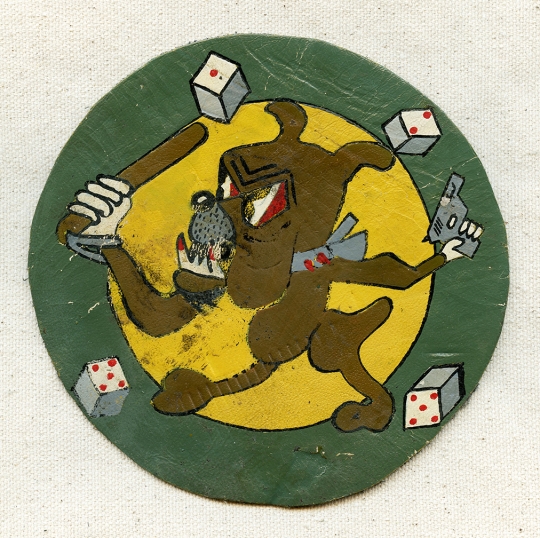 Ext. Rare & Possibly Unique WWII USAAF 1255th Military Police Co., Aviation, 422nd Jacket Patch