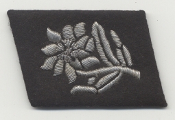 Mint, Beautiful and Rare 87th SS Foot Regiment Innsbruck Bullion Collar Tab