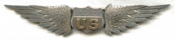 Near Mint and Beautiful WWI USAS Pilot Wing by Homrighous of Memphis