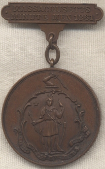 Civil War-Era Massachusetts Minute Man Medal of Private Walter B. Berry