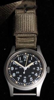 Rare, Mint in Box US Military Watch Model W-46374 by Hamilton, Dated July 1983