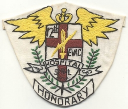 Hand-Made Vietnam 12th Evac Hospital Honorary Presentation Pocket Patch<p>NO LONGER AVAILABL