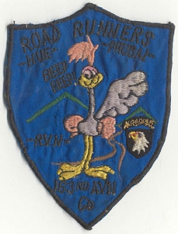 Vietnam-Made 163rd Aviation Company 101st Division Road Runner Pocket Patch