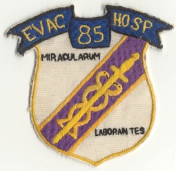 Hand-Made Vietnam 85th Evac Hospital Pocket Patch