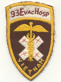 Hand-Made Vietnam 93rd Evac Hospital Pocket Patch