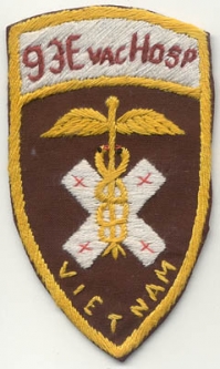 Vietnam-Made 93rd Evac Hospital Pocket Patch