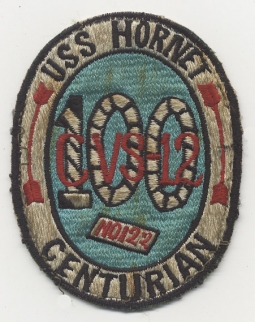 Vietnam-Era Japanese-Made USS Hornet Centurion #122 Jacket Patch