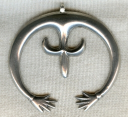 Vintage 1960's Native American Navajo Simple Silver Naja