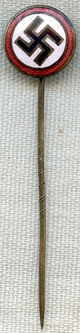 Very Early, Likely Pre-1933 Nazi Party Member Stick Pin