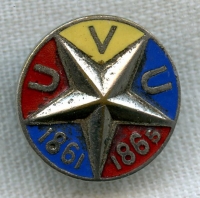 Nice Enameled Union Veterans Union (UVU) Lapel Stud