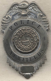 1920s Newfields, New Hampshire Police Badge