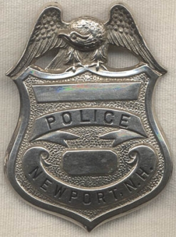 Ca. 1900 Newport, New Hampshire Police Badge
