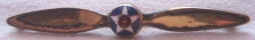 Nice WWII USAAF Gold on Sterling Sweetheart Badge by Amico