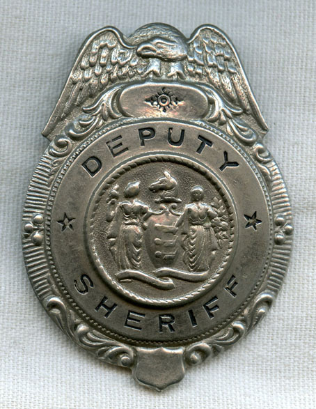 1920s-1930s New Jersey Deputy Sheriff Badge