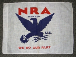 1930s National Recovery Administration Member Flag