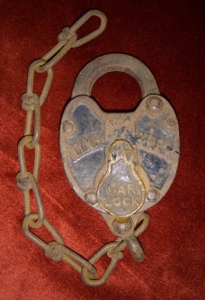 Great 1910s  New York, New Haven & Hartford (NYNH&H) Railroad Car Lock