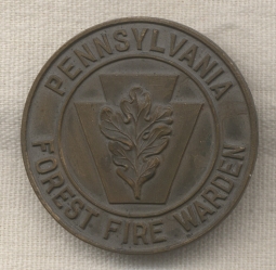 1930s Pennsylvania Forest Officer (Fire Warden) Badge