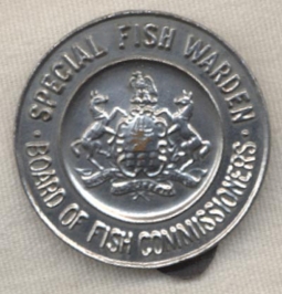 Old Pennsylvania Special Fish Warden Badge<p> NO LONGER AVAILABLE