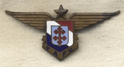 Beautiful Free French Air Force FAFL badge