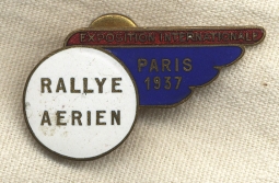 Paris World Exposition 1937 Air Rally Badge<p> NO LONGER AVAILABLE