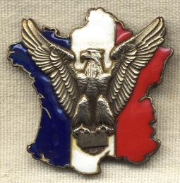 Gorgeous WWII French Liaison Badge in Sterling <p> NO LONGER AVAILABLE