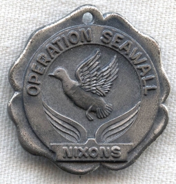 BEING RESEARCHED Operation Seawall Nixons Badge by Haltoms NOT FOR SALE UNTIL IDed
