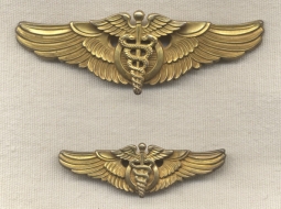 Matched Jacket & Shirt Early Type 1 USAAF Flight Surgeon Wings by Amico (One Engraved)