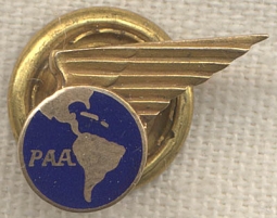 10K Pan Am Airways Service Lapel Pin #2582 by Balfour