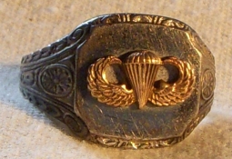 WWII Sterling Paratrooper's Ring