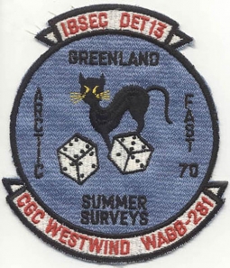 Circa 1970 USCGC Cutter Westwind (WAGB-281) IBSEC Det. 13 Jacket Patch