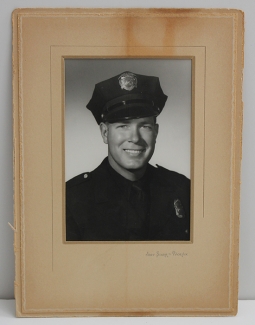 Nice 1940's - 50's Phoenix, Arizona Police Officer Portrait Photograph