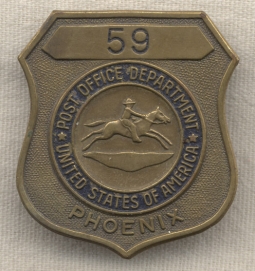 Circa 1950s Postal Badge from Phoenix, Arizona