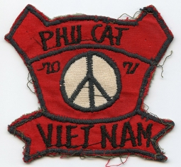 Novelty Phu Cat Viet Nam Peace Patch 1970-71 Saigon-Made Cheap Charlie